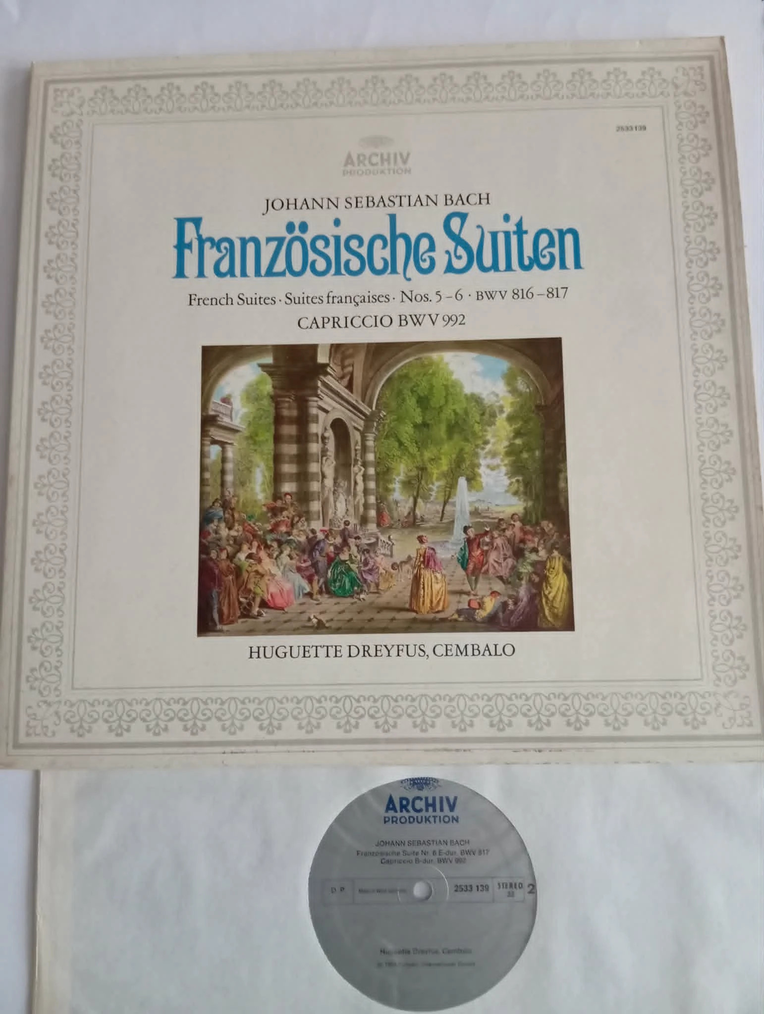Dreyfus,Bach - Französische Suiten Nos. 5-6 , BWV 816-817) / Capriccio BWV 992 LP)115ND1) 1