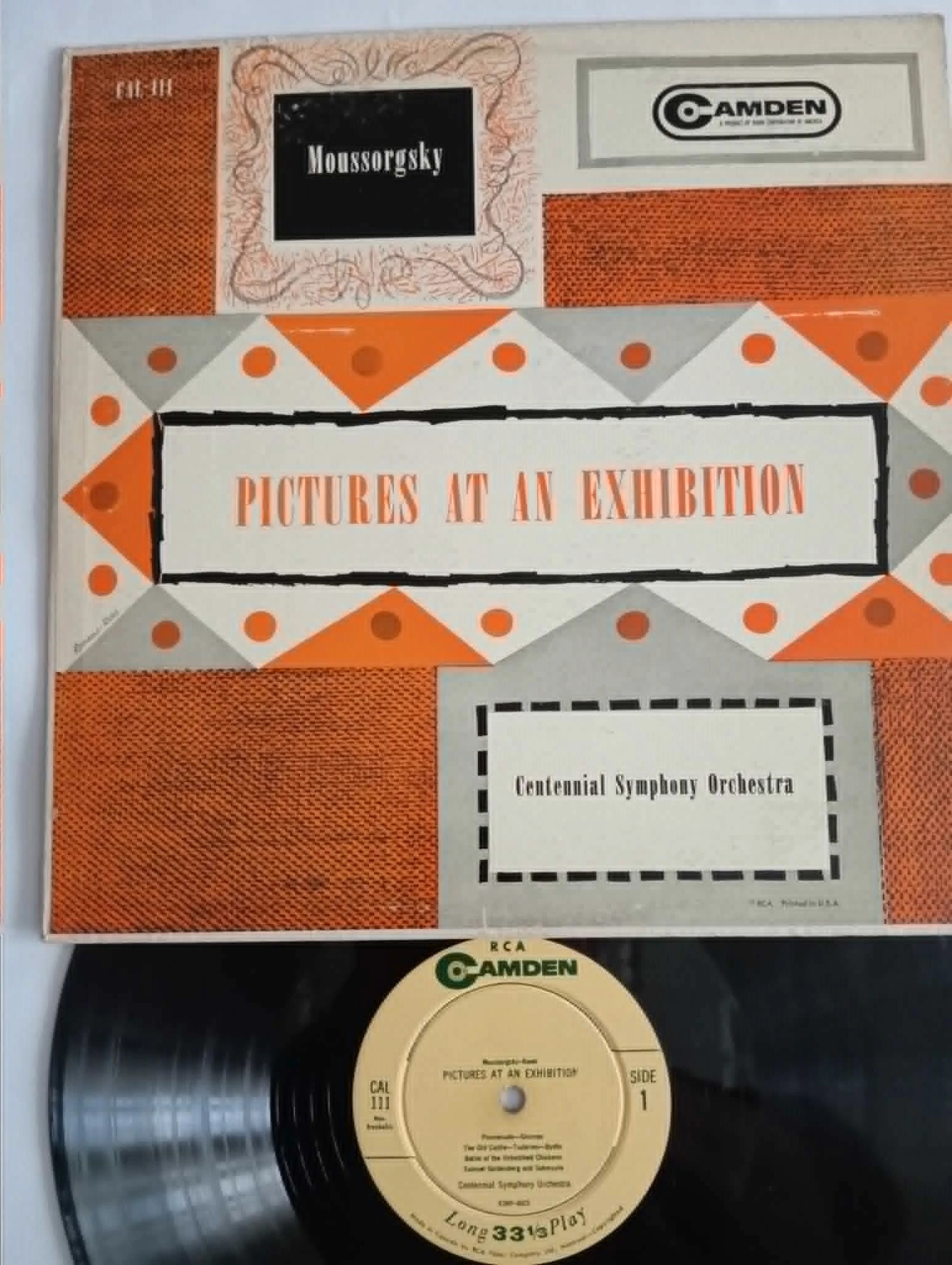 Moussorgsky, Centennial Symphony Orchestra - Pictures At An Exhibition (LP)(115ND1) 1