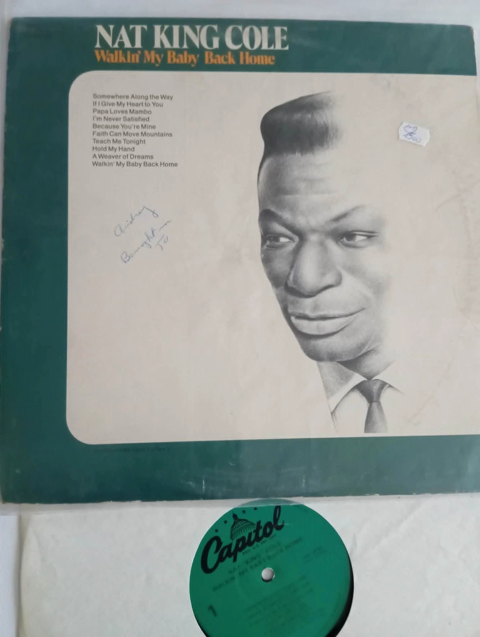 Nat King Cole - Walkin' My Baby Back Home (LP, Album, RE)(115p) 1