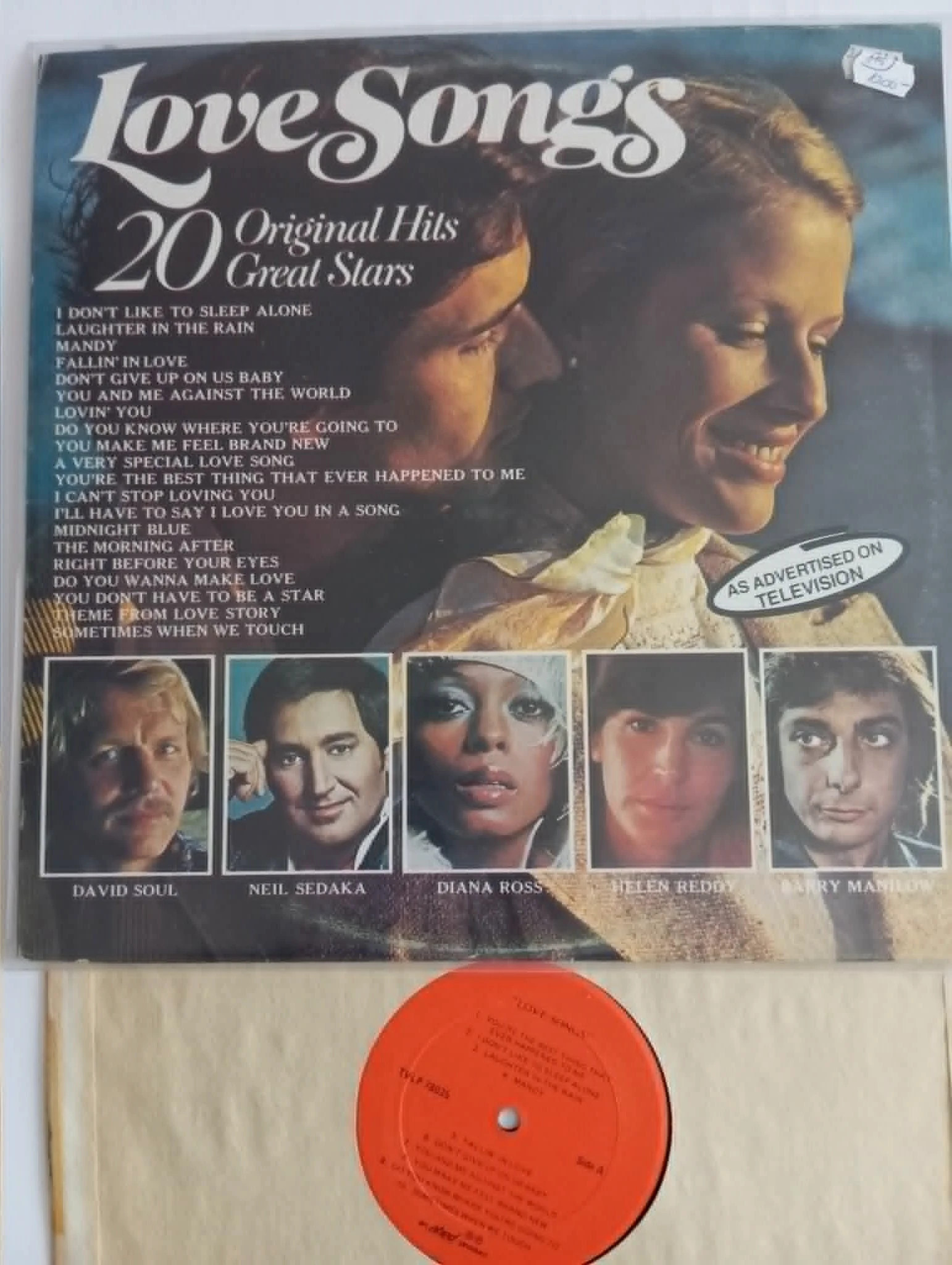 Various - Love Songs 20 Original Hits 20 Great Stars (LP, Comp)(115p) 1