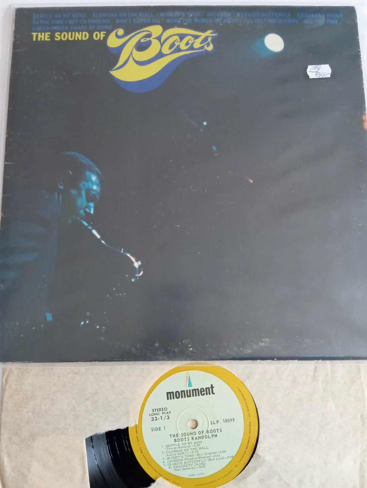 Boots Randolph - The Sound Of Boots (LP, Album)(115p) 1