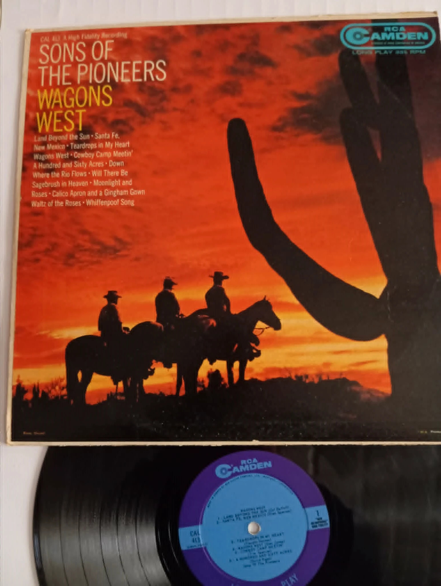 Sons Of The Pioneers - Wagons West (LP, Album, Mono)(115ND1) 1