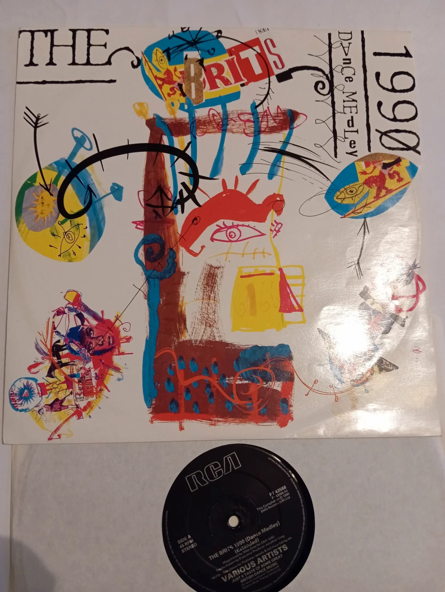 Various - The Brits 1990 Dance Medley (12", P/Mixed) 1