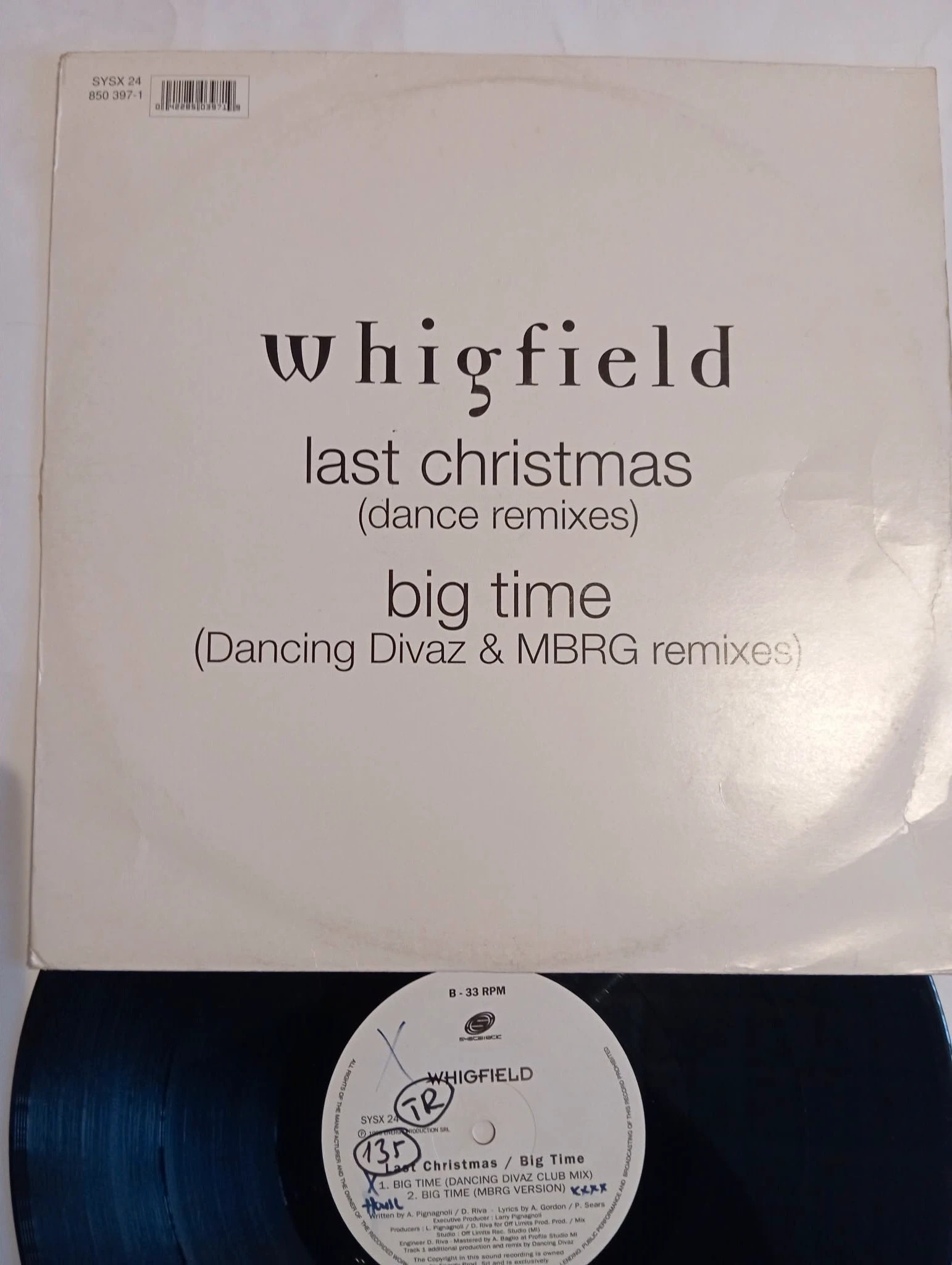 Whigfield - Last Christmas (Dance Remixes) / Big Time (Dancing Divaz & MBRG Remixes) (12", Single) 1