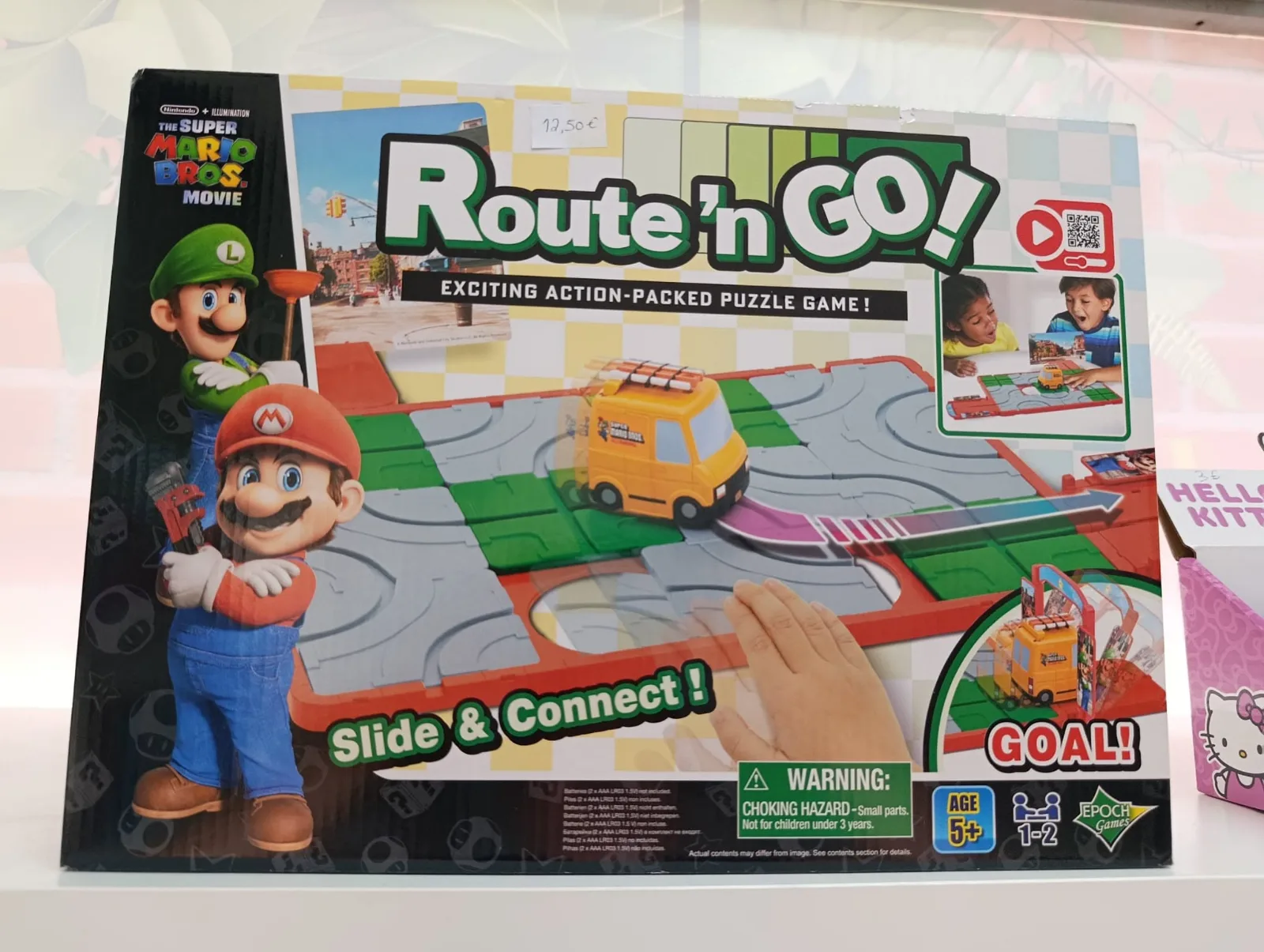 Super Mario Route 'n GO! Jogo de tabuleiro Super Mario Bros 1