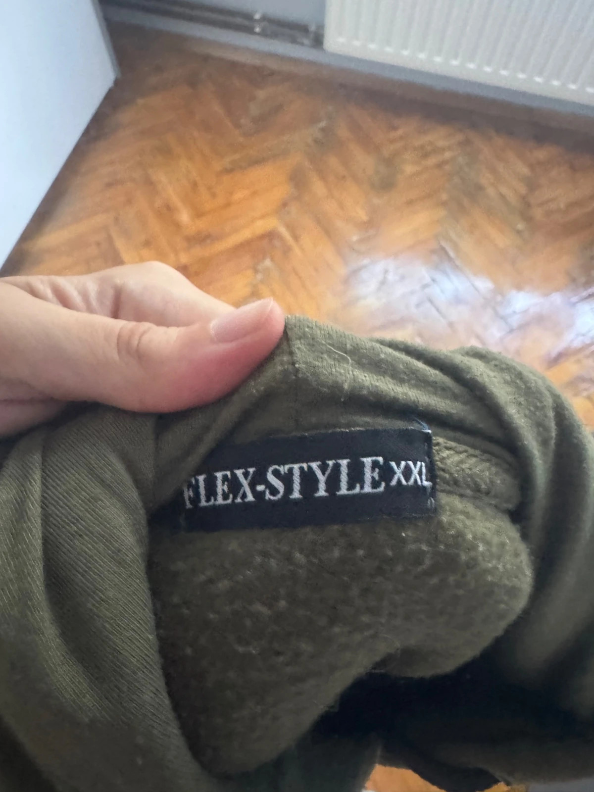 Khaki / olíva zöld pulóver (XXL) 3