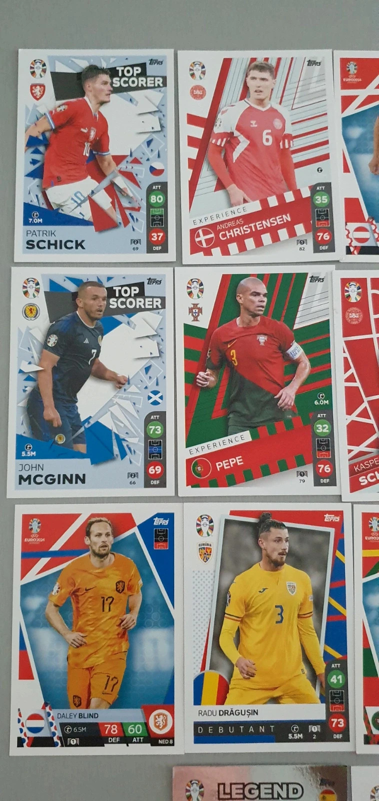 UEFA Euro 2024 kártyacsomag 22db 3