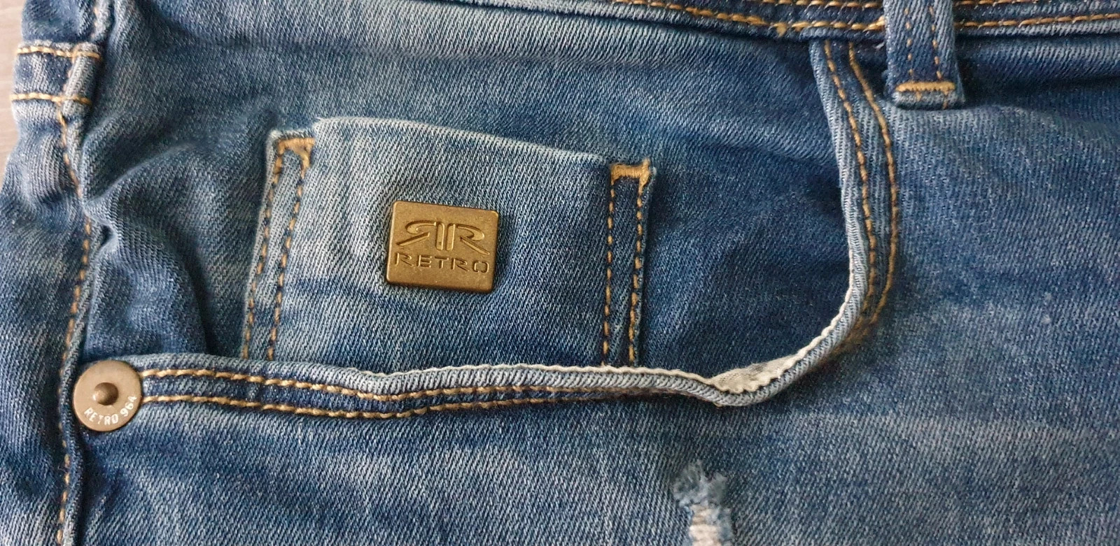 Retro Jeans rövidnadrág 4