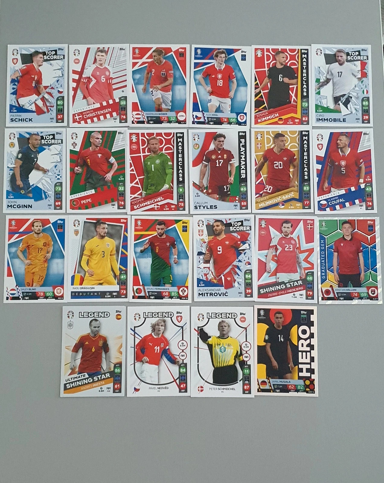 UEFA Euro 2024 kártyacsomag 22db 2