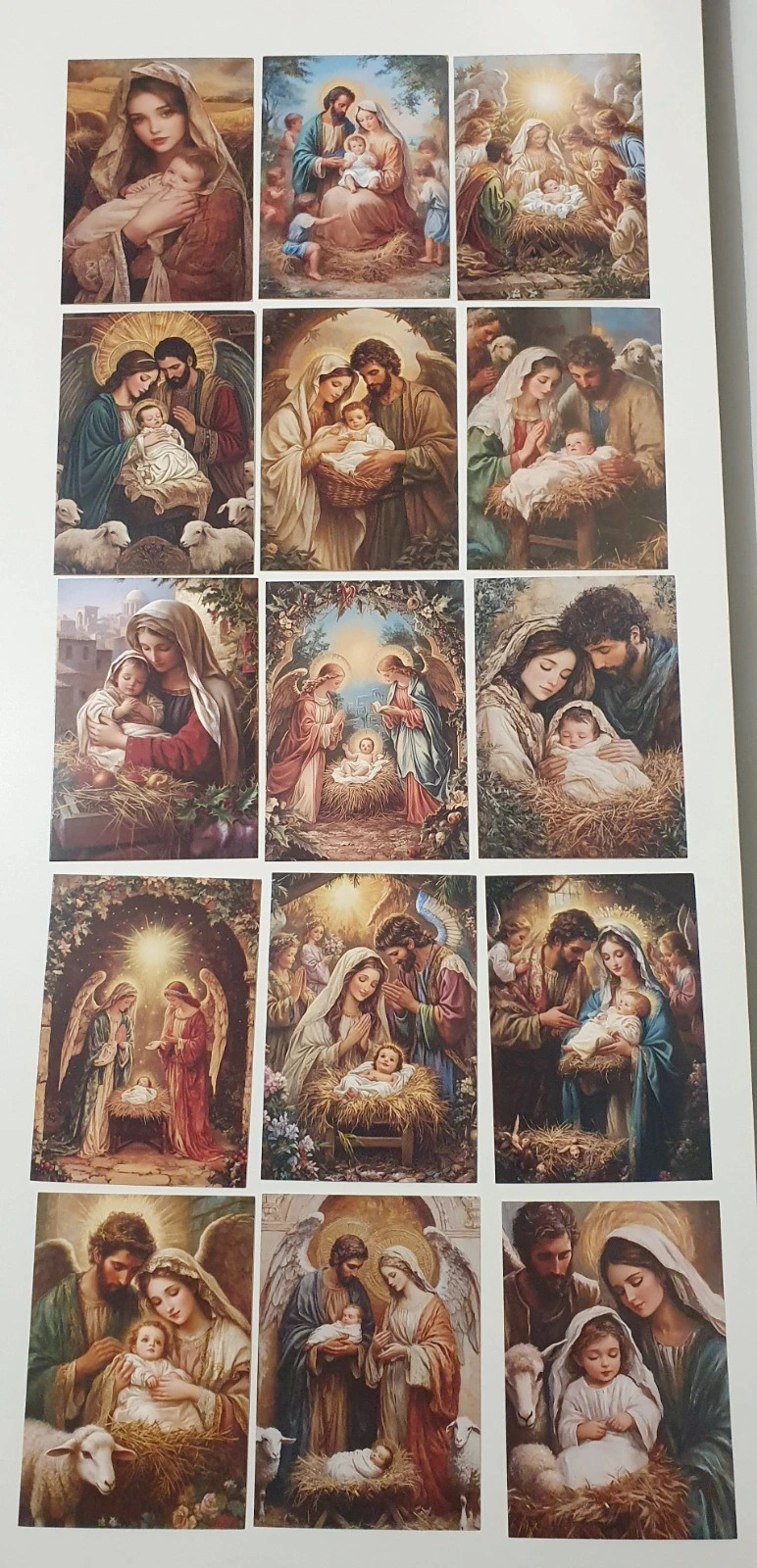 Jézus születése könyvjelző és képeslap 3