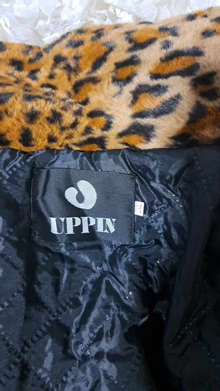 UPPIN leopárdmintás hosszú szőrmebunda 2