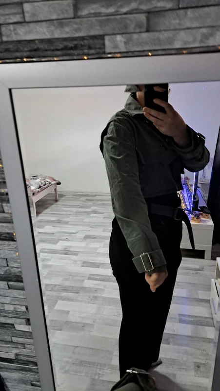 Zara crop khaki dzseki 3