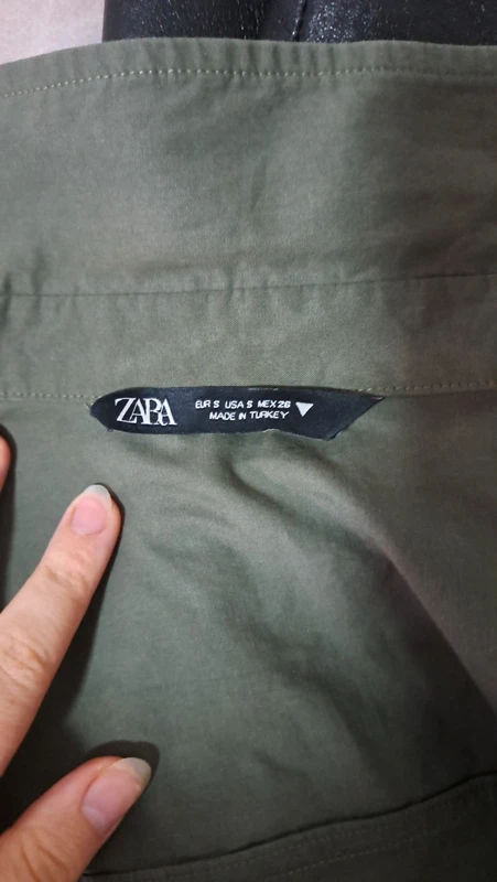 Zara crop khaki dzseki 4