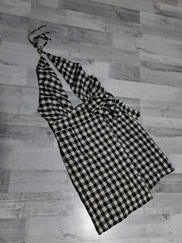 Shona Joy Aimee Linen Halter Mini ruha 34-es méret 2