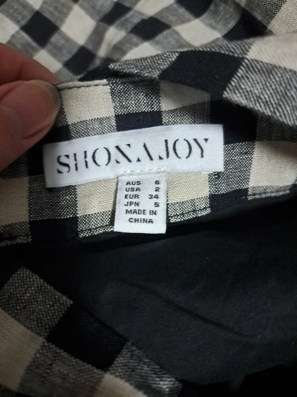 Shona Joy Aimee Linen Halter Mini ruha 34-es méret 4