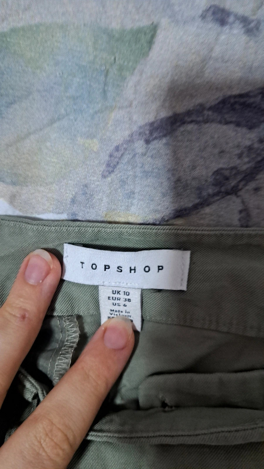 M méretű menta színű paperbag nadrág 3