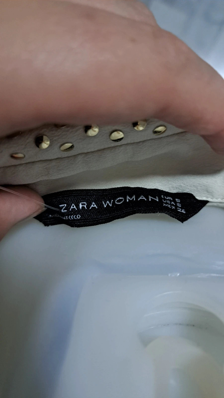 Zara szegecses ing, koponya gombokkal+ bordó leopárd mintás cipzáros szoknya szett S méret 4