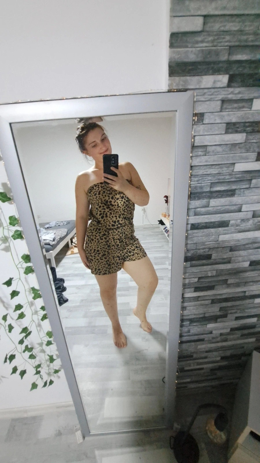 Leopárd mintás overál/jumpsuit 1