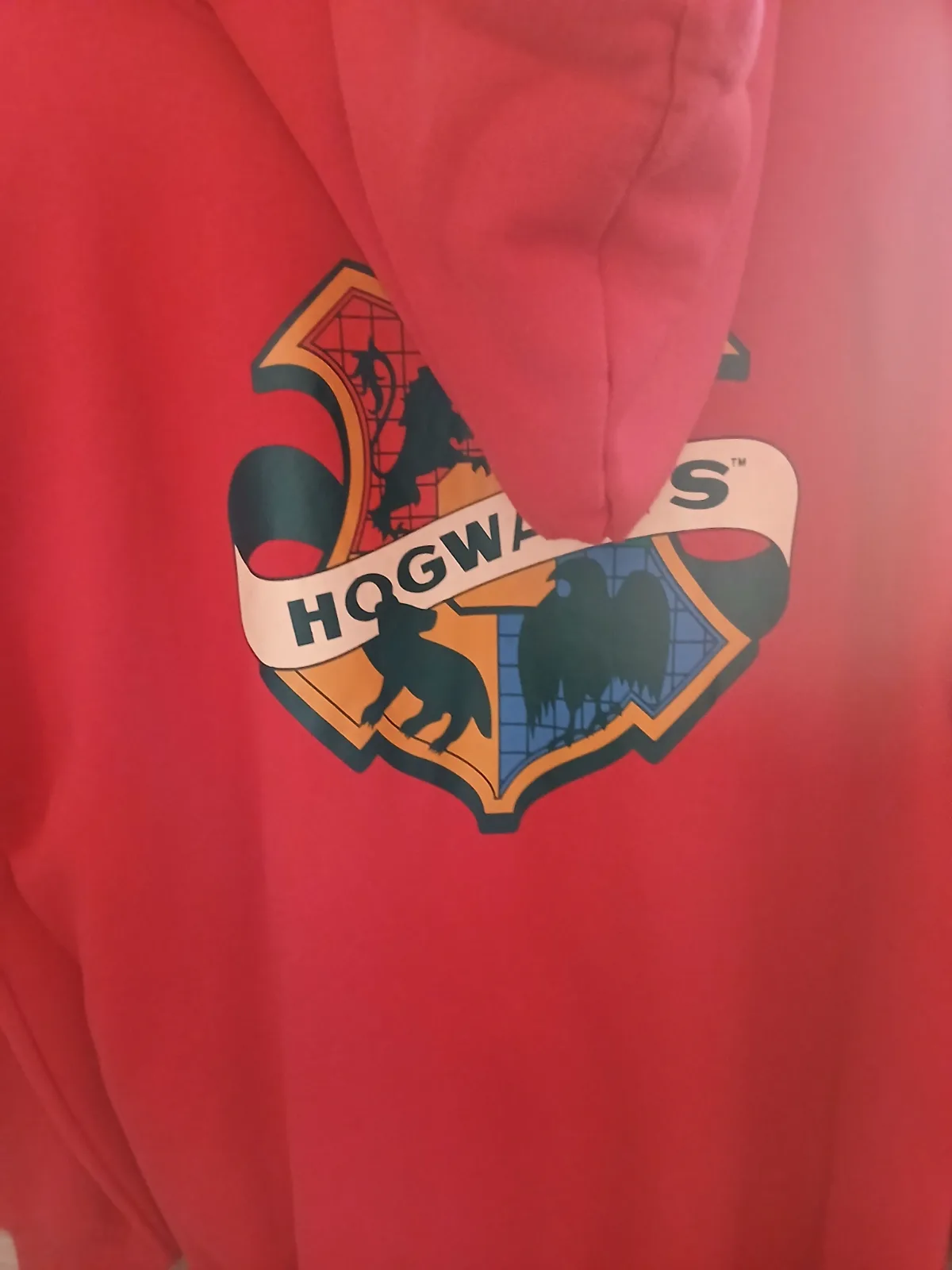 Hogwarts feliratos rózsaszín hoodie 2