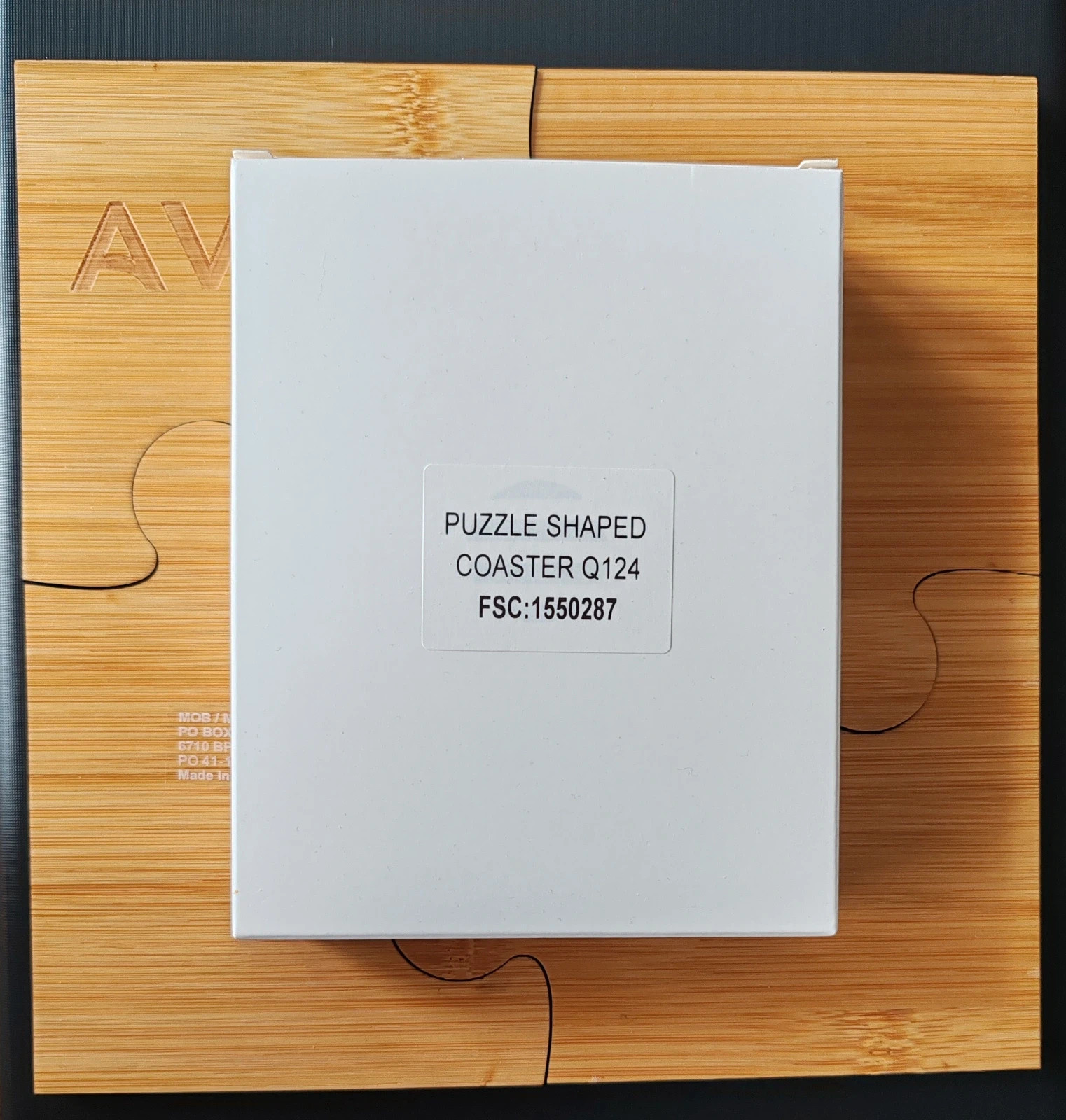 Új! Bambusz puzzle poháralátét készlet 2