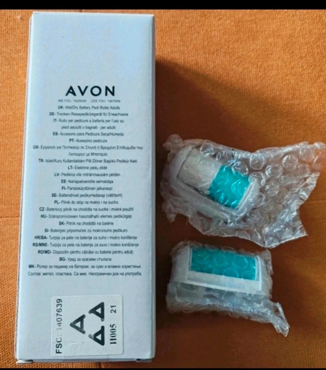 Új! Elemes pedikűrgép AVON 2