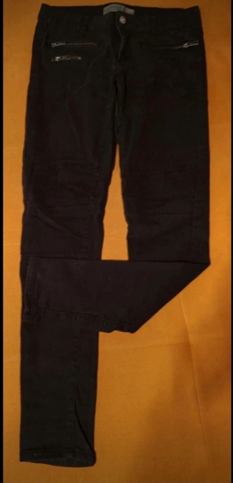 Cipzáras fekete női farmer super skinny leg 1