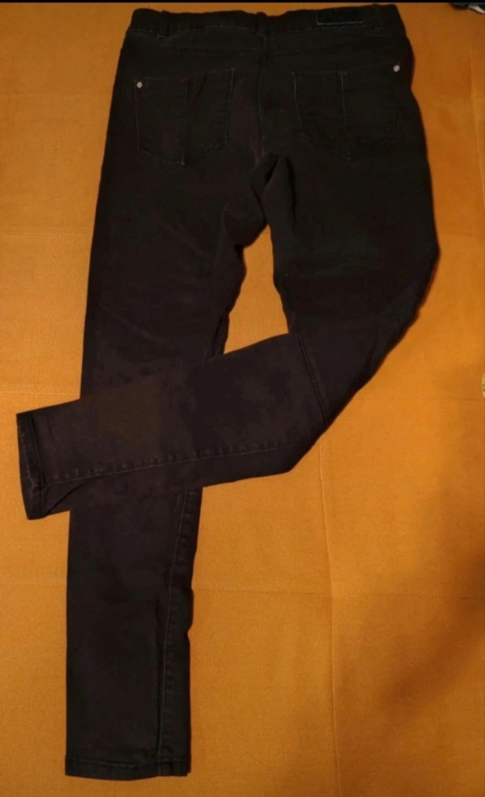 Cipzáras fekete női farmer super skinny leg 2