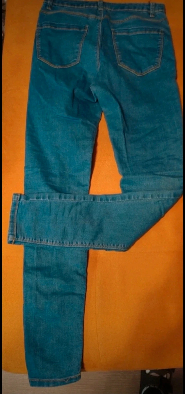 Indigókék super skinny női farmer 2