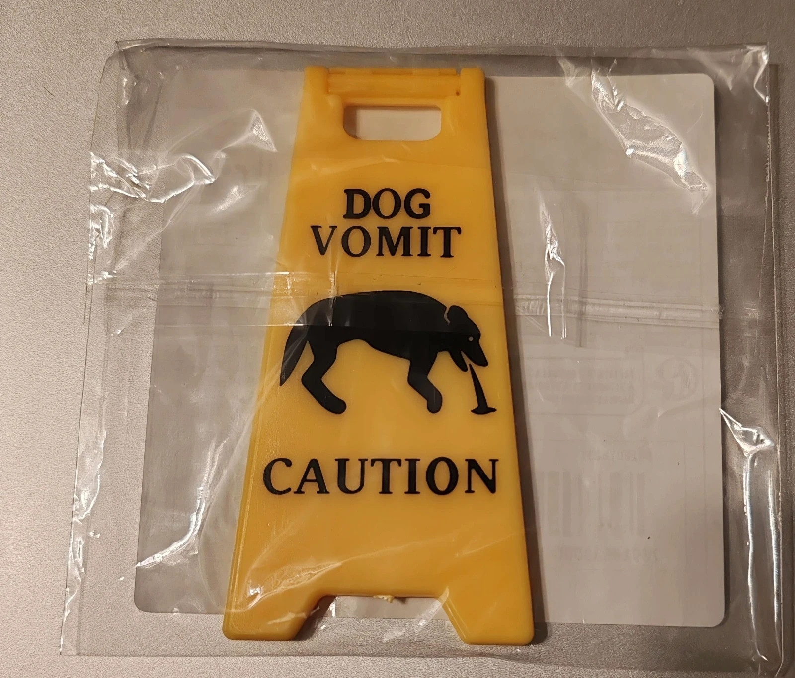 Új! Dog vomit caution tábla 1