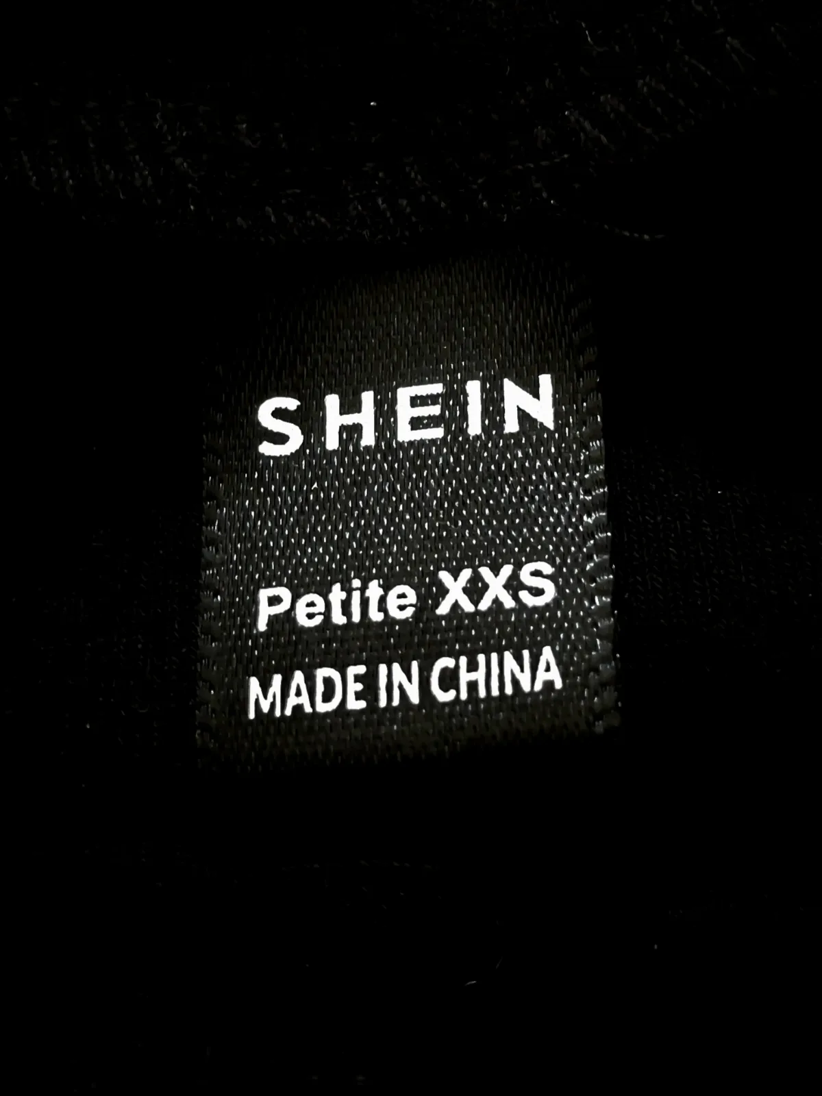Shein fekete ráncolt hosszú ruha 4