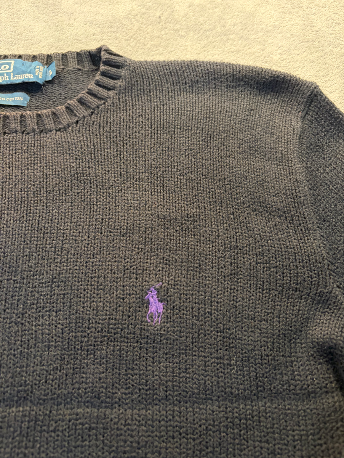 Ralph Lauren fekete kötött púlóver 2