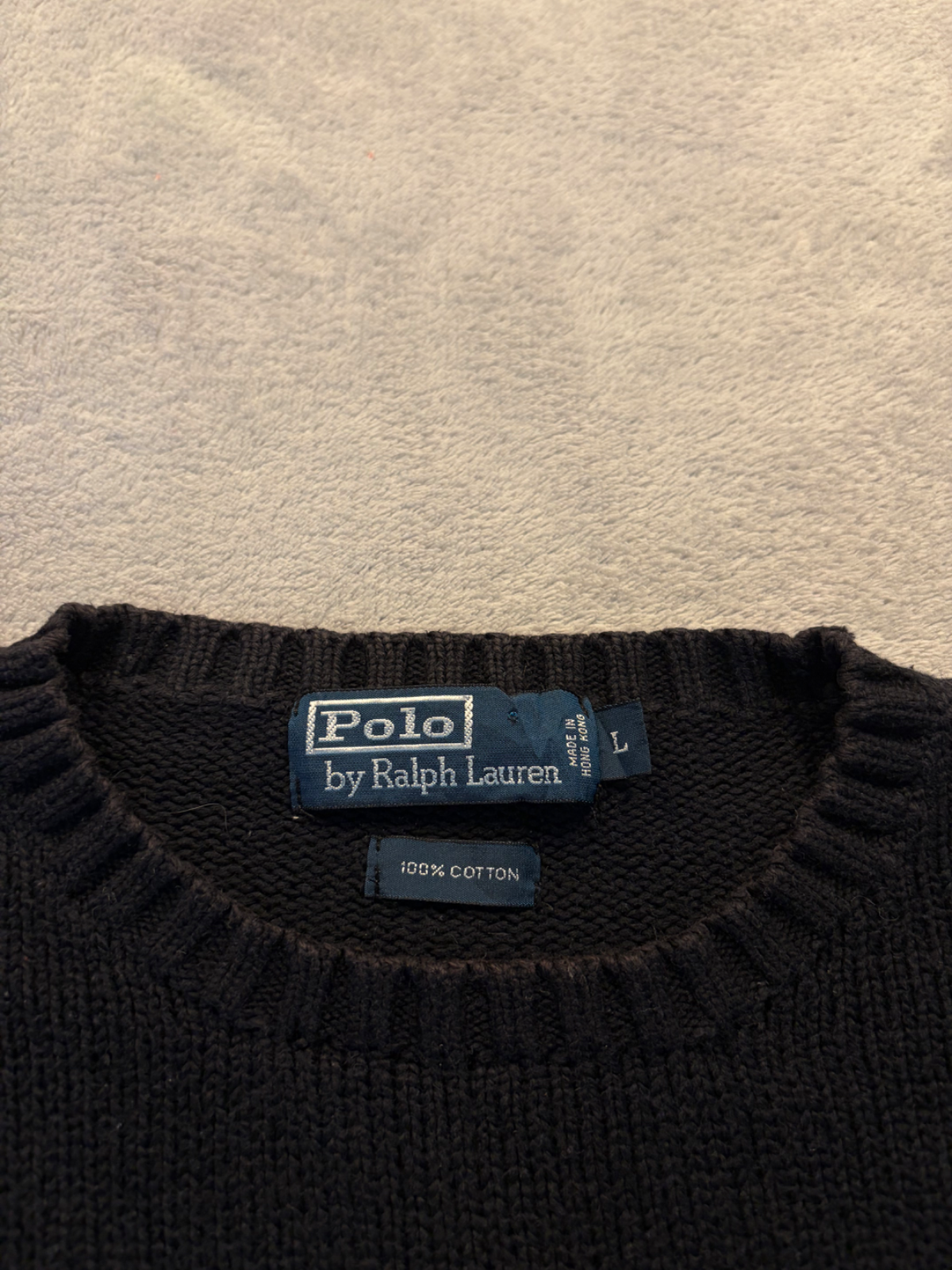 Ralph Lauren fekete kötött púlóver 3