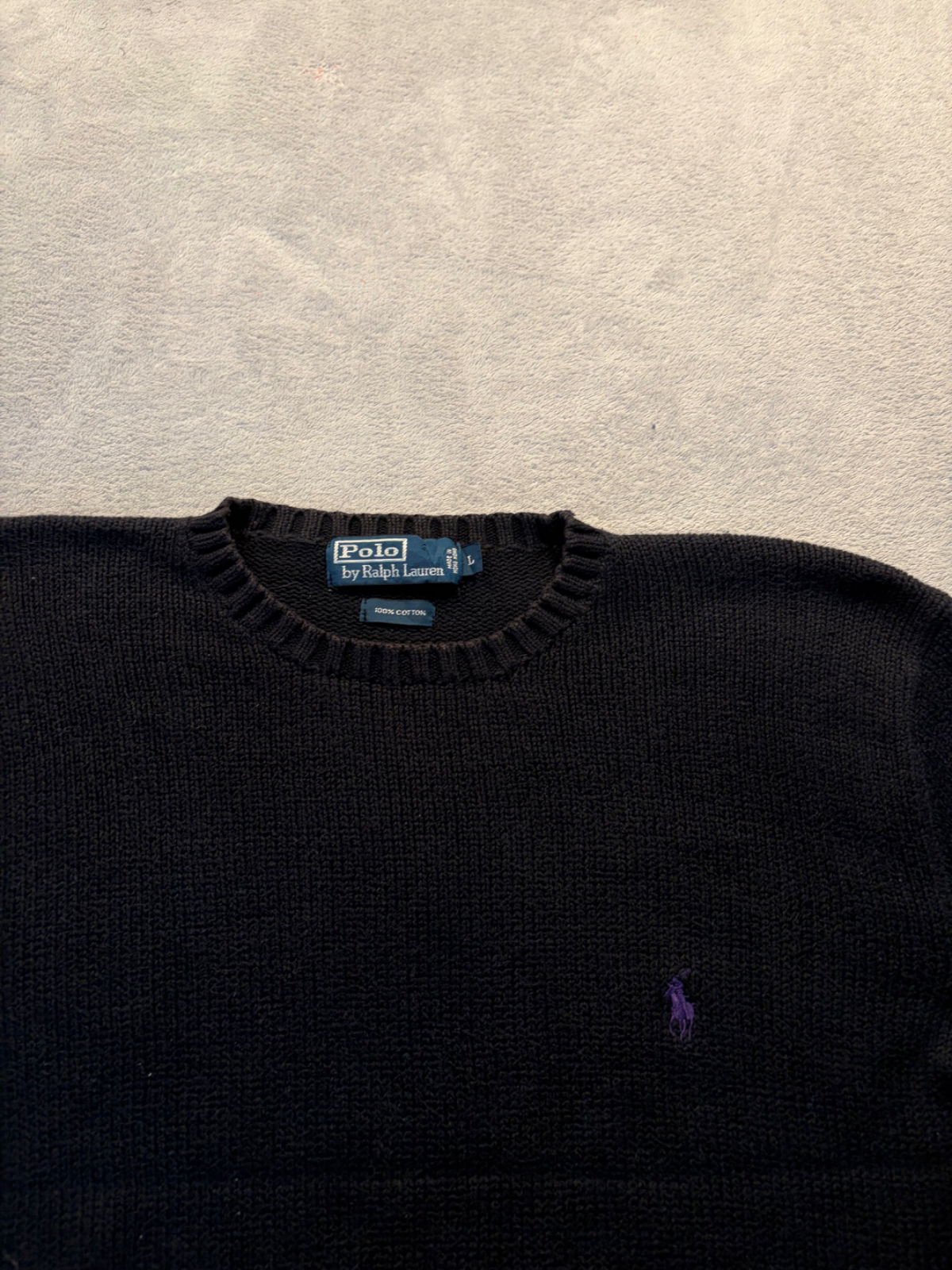 Ralph Lauren fekete kötött púlóver 4