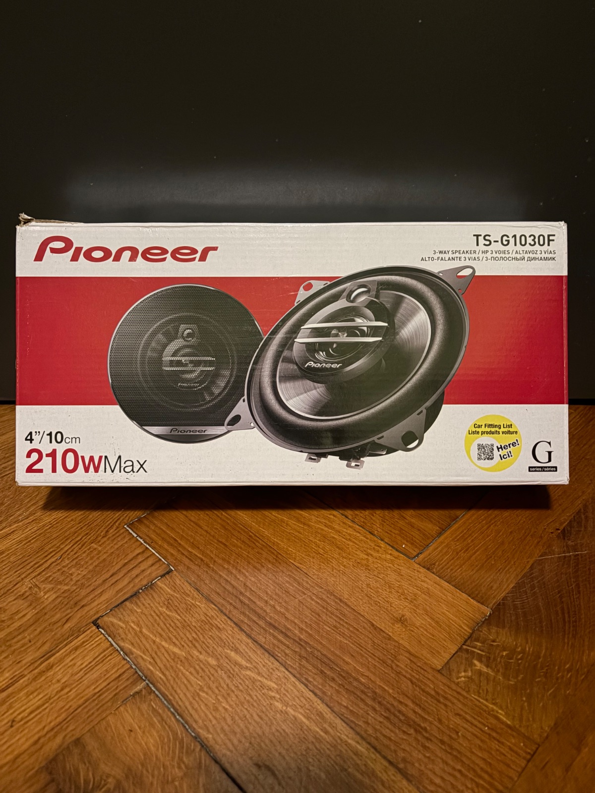 Autós hangszórók 10cm / 100mm 3 utas 4Ohm 30W RMS Pioneer TS-G1030F 1