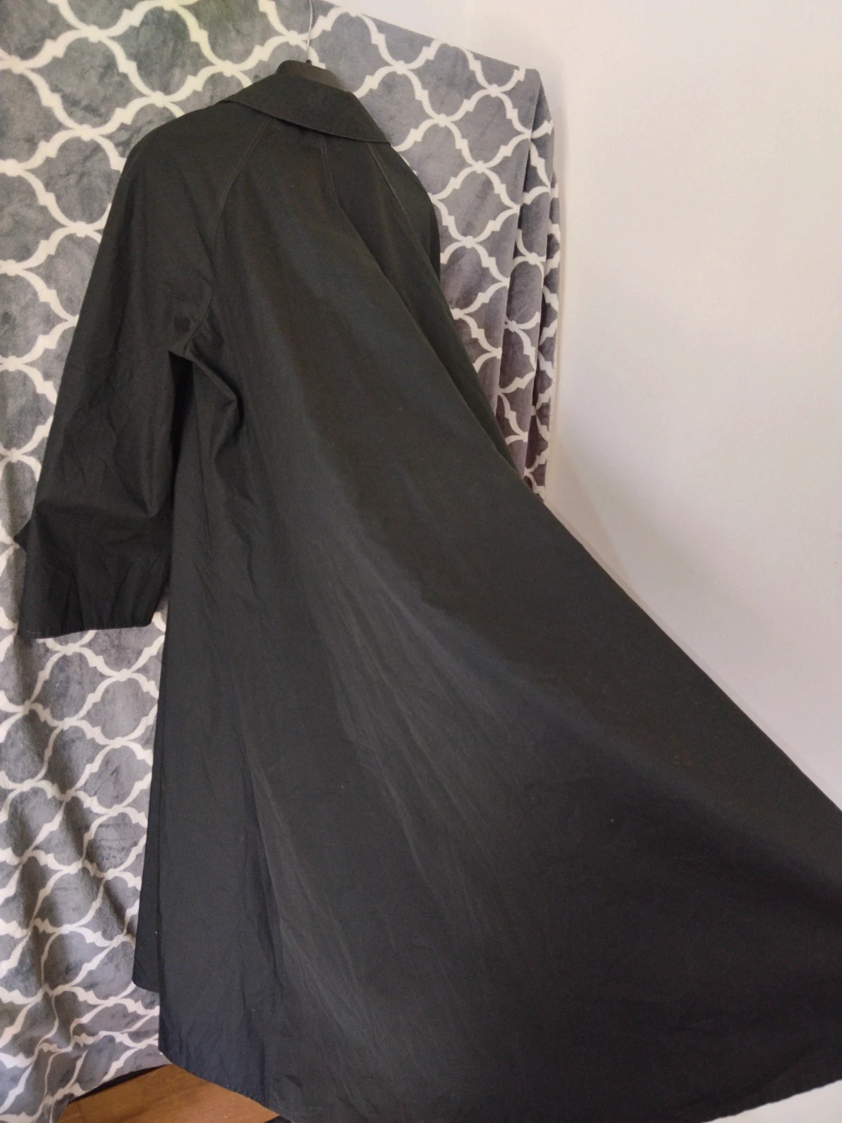 Anne-Marie Beretta Ramosport vintage designer oversized fekete A-vonalú kabát, gyűjtői darab 4