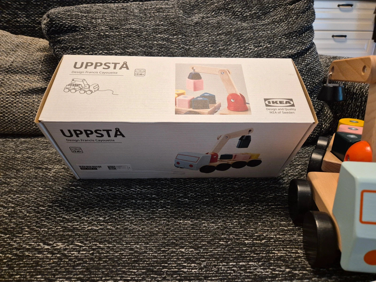 Dáru mágneses építőkockákkal, fa játék Ikea Uppsta 4