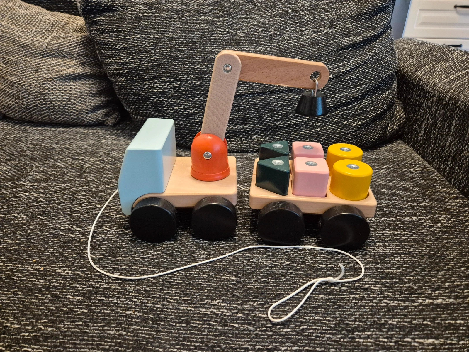 Dáru mágneses építőkockákkal, fa játék Ikea Uppsta 1