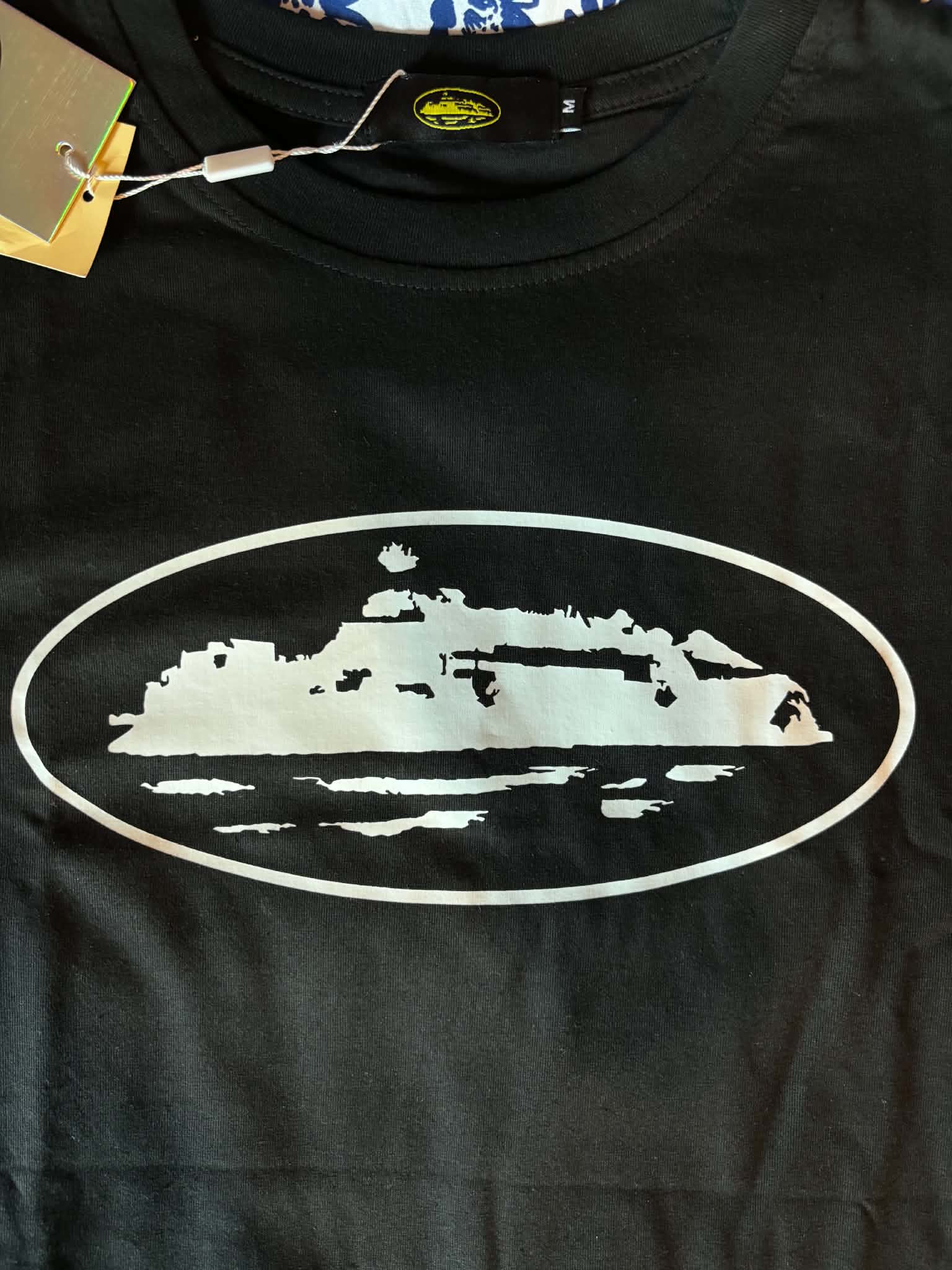 Corteiz Island Tee Black M New with Tags 2