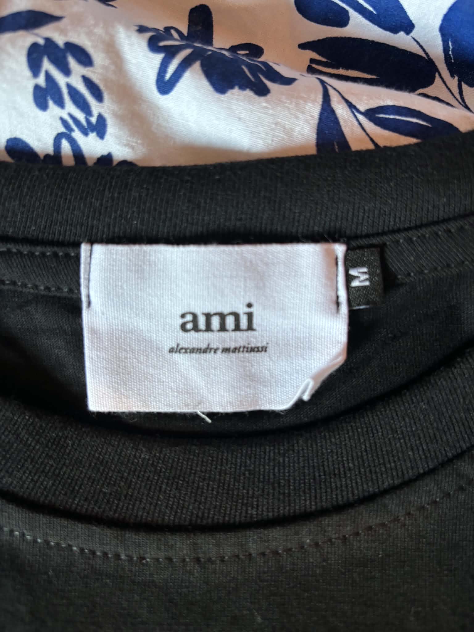 AMI Paris Black Ami de Coeur T-Shirt Size M 4