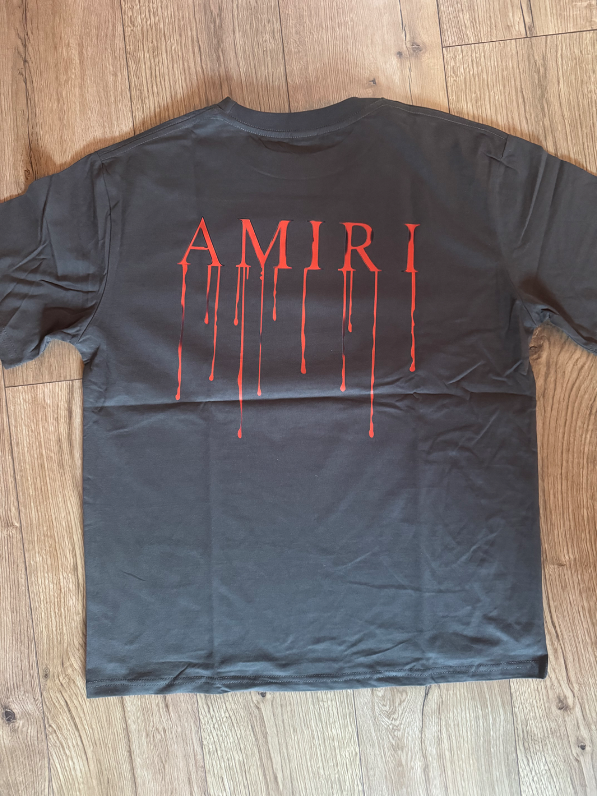 AMIRI Black Drip Logo T-Shirt Size M 4