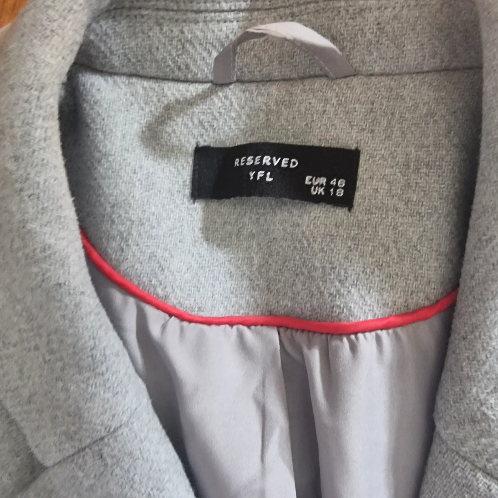 Világosszürke hosszú blazer kabát 3