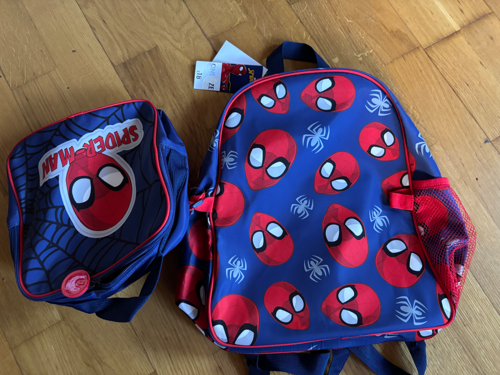 Matalan Spiderman hátizsák + uzsonnás táska 1