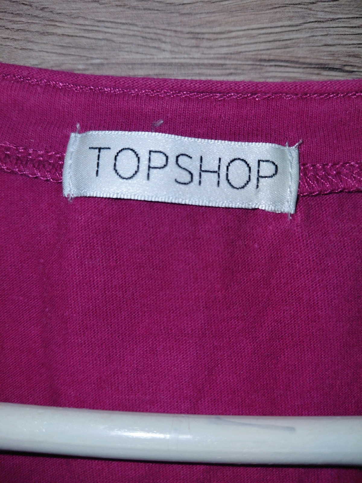 Topshop ciklámen színű V nyakú ujjatlan felső M-es méret 4