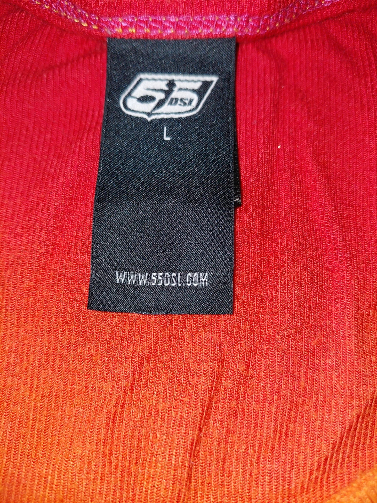 55DSL L-es ombre mintás rövid ujjú felső 4