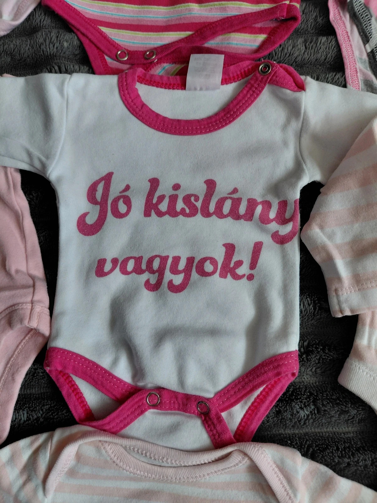 Kislány hosszú ujjú body csomag 50-56-os méret 4