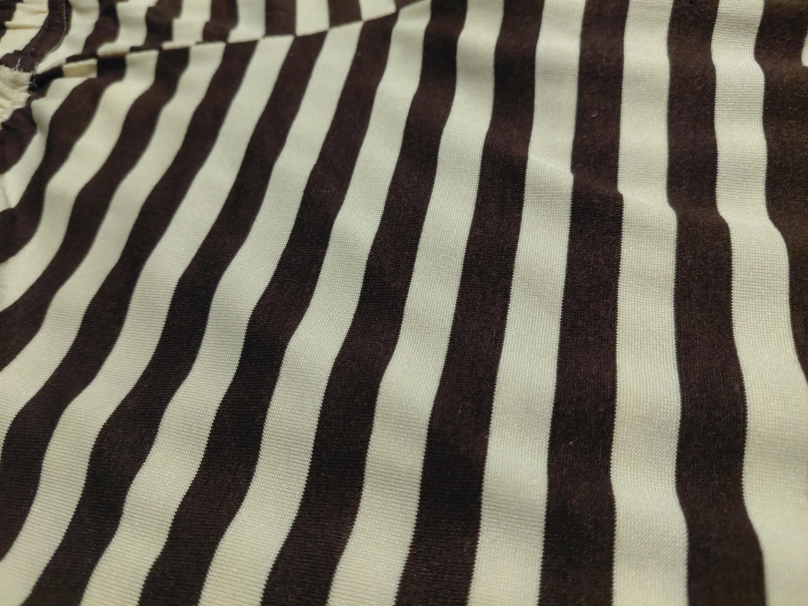 L-XL capri leggings mustár-barna csíkos 2