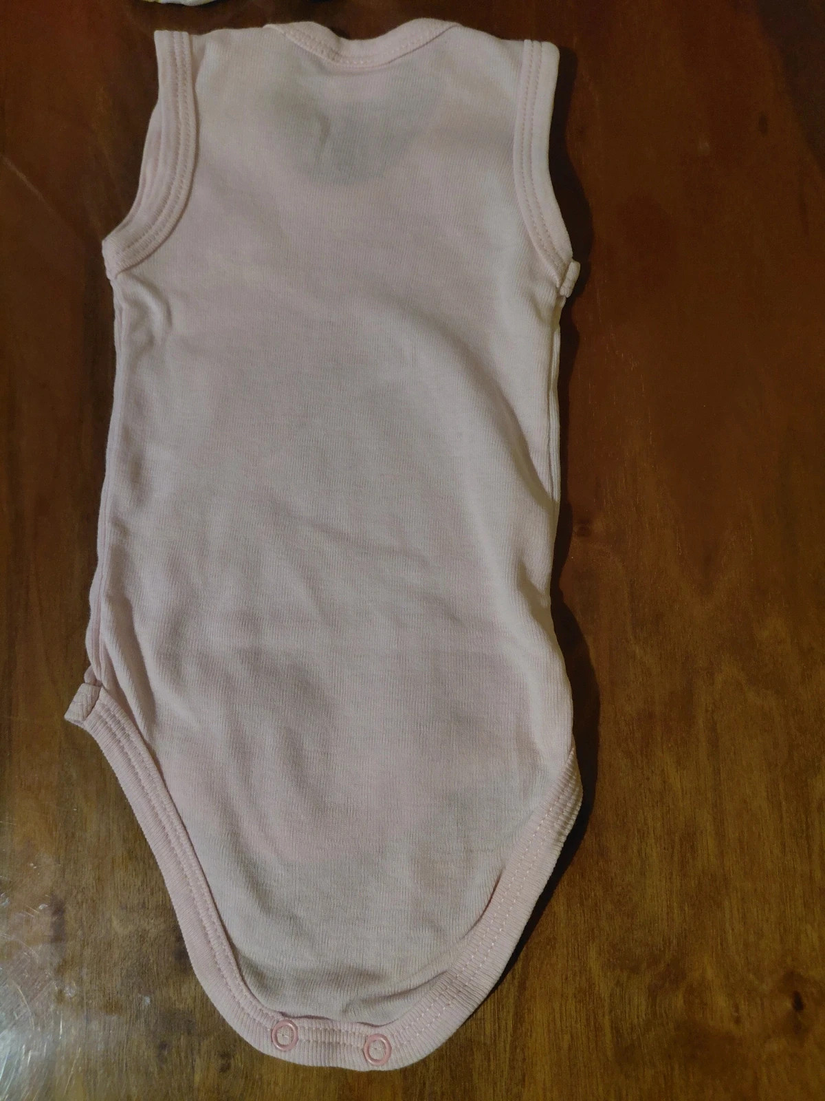 Elephantino rózsaszín ujjatlan body 50-56-os méret 2