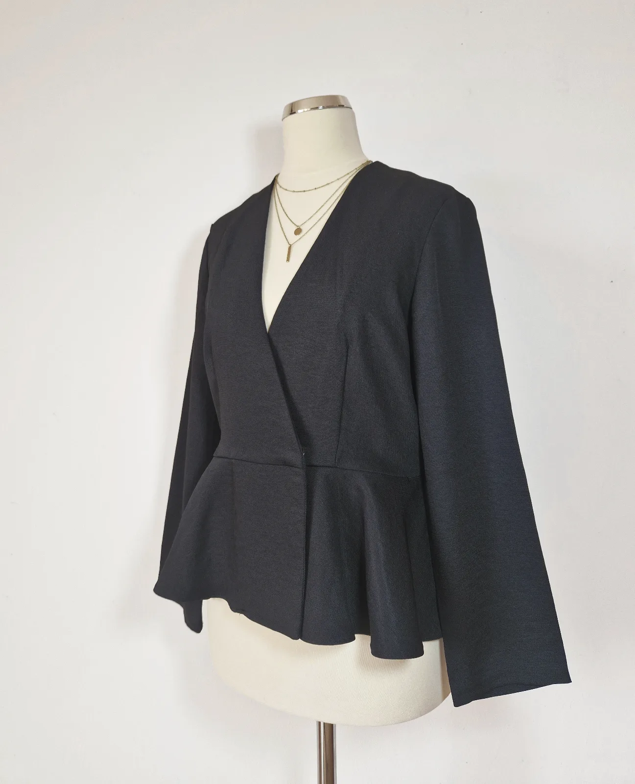 Peplum black blazer