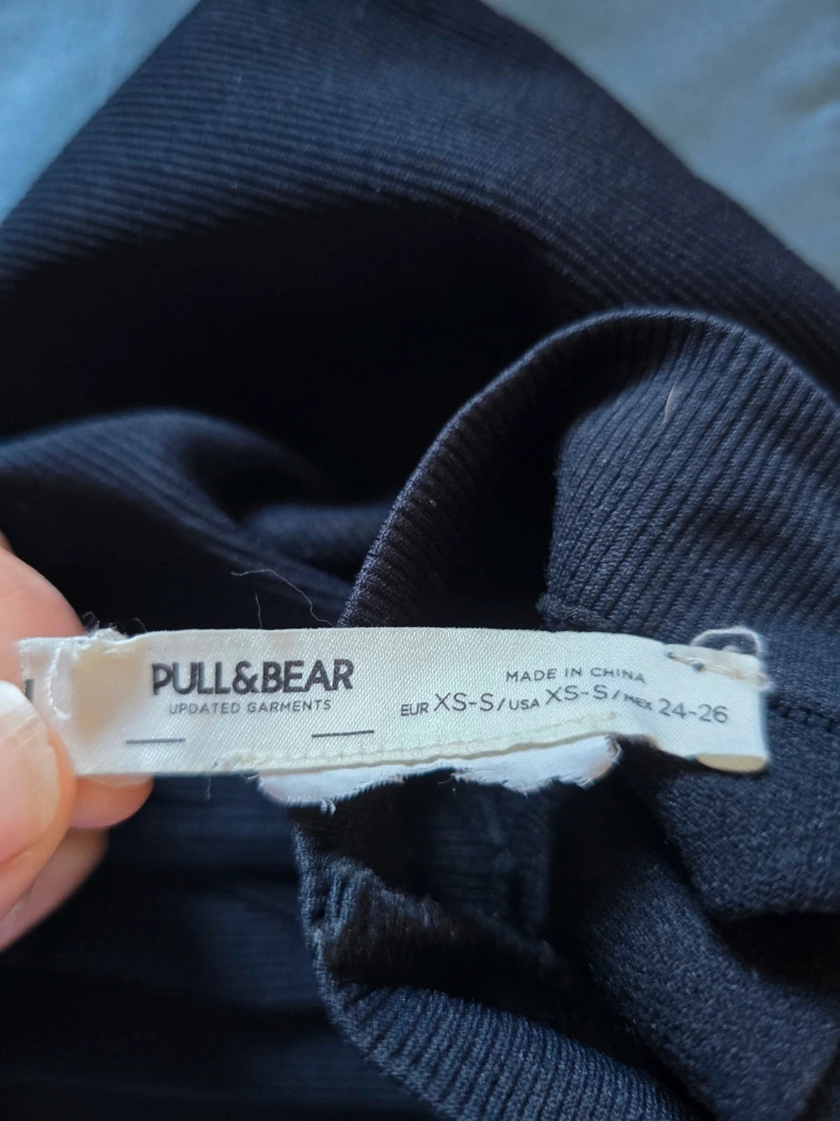 Top halter/sin mangas de cuello alto negro Pull&Bear-Talla XS-S 4