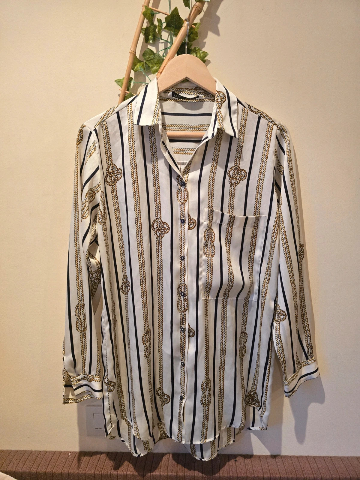 Camisa satinada de Zara-talla S-perfecto estado 1